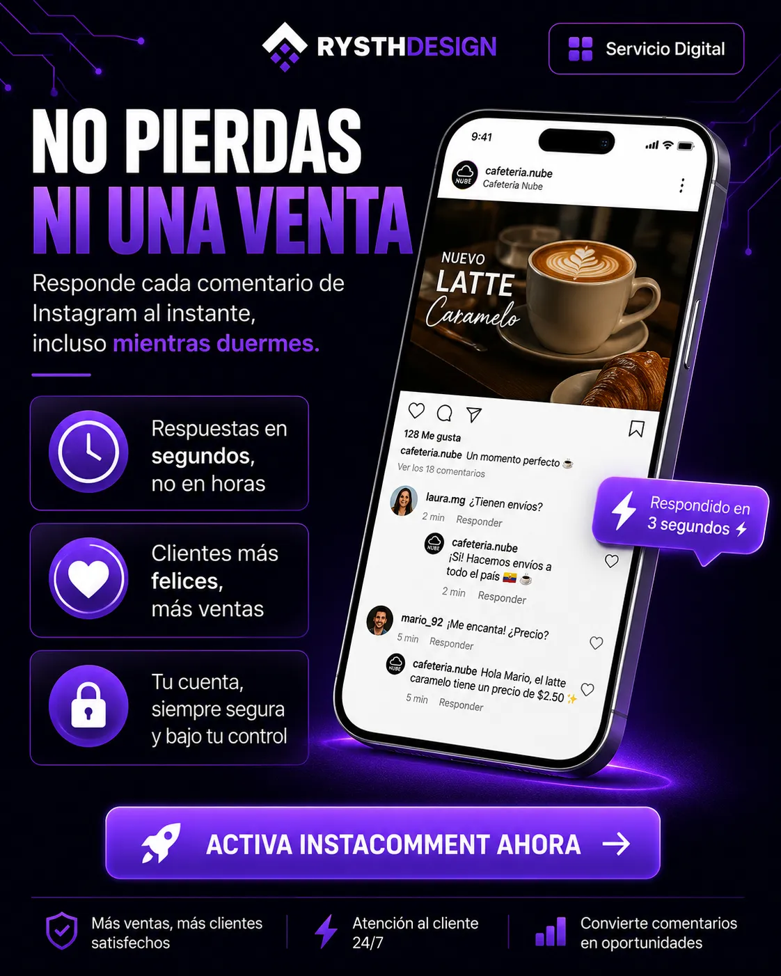 Panel de RD InstaComment para gestionar comentarios de Instagram